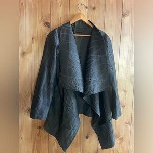 Luukaa open shawl collar jacket laagenlook US 12